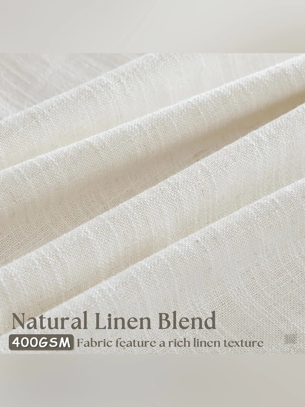 Twodrapes Pinch Pleaded Memory Trained Linen Curtains